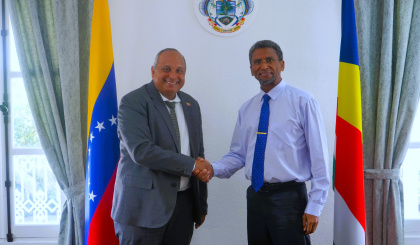 Seychelles and Venezuela reaffirm commitment to strengthening bilateral relations