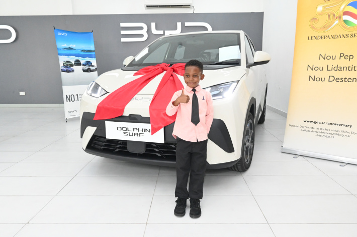 Five‑year‑old wins star prize in 50th Independence Day raffle
