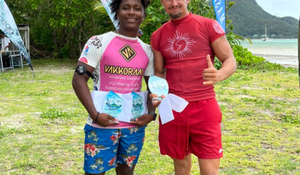 Jules Kandasamy successfully defends windsurfing Mahe Praslin title