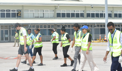 85 participants join annual FOD Walk to strengthen airport safety