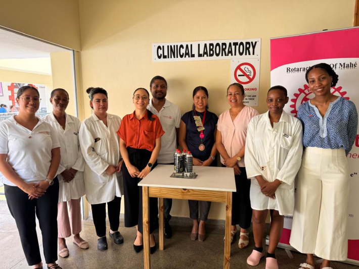 Rotaract Club of Mahé supports Seychelles Hospital Clinical Laboratory