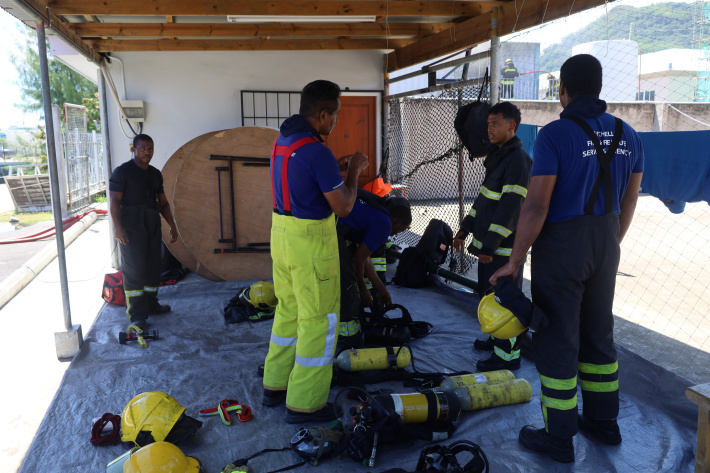 Firefighters sharpen shipboard emergency response skills