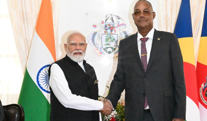 President Herminie honours PM Modi’s 25-year leadership milestone