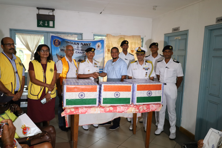 Indian Navy brings medical care and cheer to elderly residents