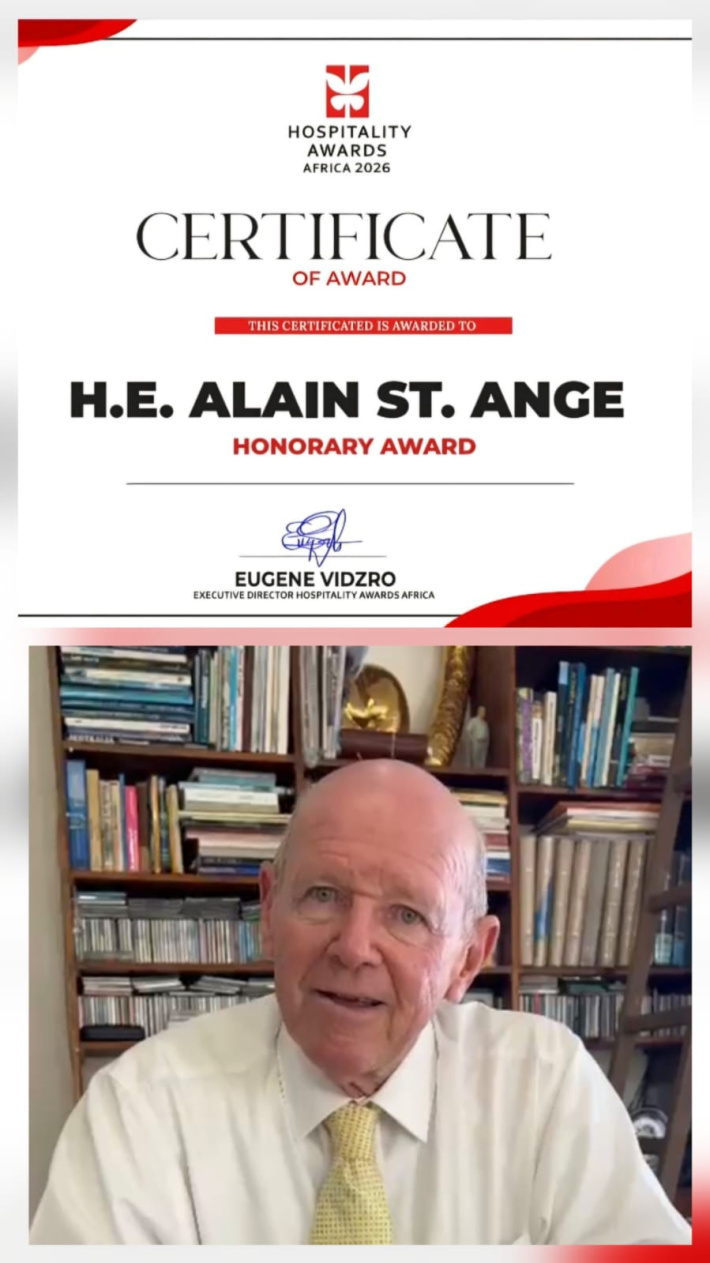 Hospitality Awards Africa pays tribute to Alain St Ange’s industry impact